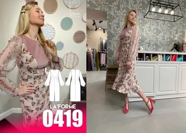[LaForme] Платье 0419. Размеры 40-56. Рост 164 (Софья Ерашевская)