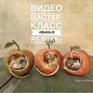 Мышь в яблоке (Елена Злоказова)