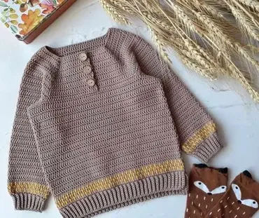 [Вязание]  Детский свитер «Every Day» (ksy_crochet)