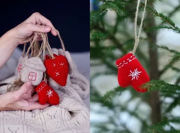 Валяем новогодний декор (Клара Ру)