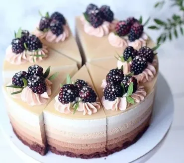 Шоколадный или Золотой градиент (nezabudka_cake)