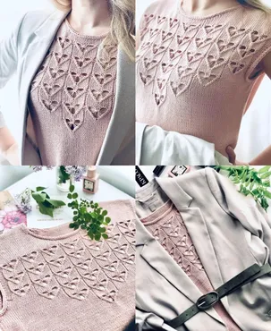 [Вязание] Топ «Sweet Heart» (knittorine)