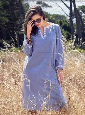 Платье-кафтан №124. Выкройка из Burda 7/2019 [Burda Style]