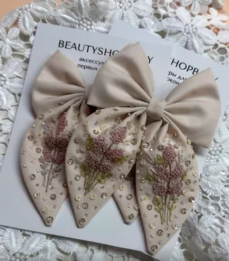 [Beautyshopbaby] Большой бант с вышивкой (Анастасия Захаркина)