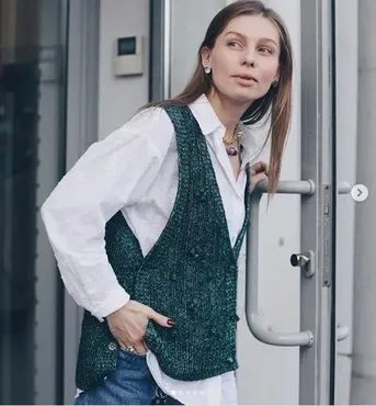 [margarita.terekhova] Жилет Ботаник с изюмом (Маргарита Терехова)