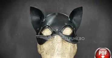 [DieselpunkRo] Выкройки масок из кожи. Кот и Кролик