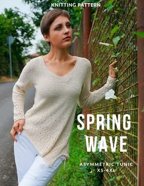 [Вязание]  Туника «Spring wave» (makoshi.shop)