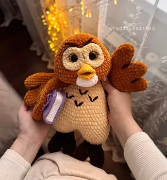 [teddy_knitted] Филин (Дарья Киселёва)