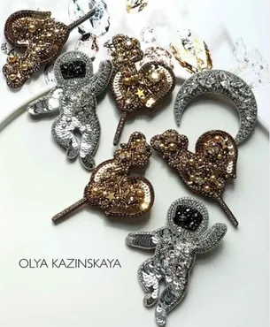 Броши, мастер-класс (Оля Казинская)