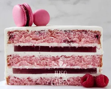 Торт «Малиновое шампанское». Рецепт и Техника (Juso Cakes)