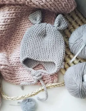 Шапка с ушками Baby Mouse (miel.babystudio)