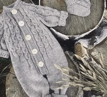 [Elfcrochet]Комбинезон спицами #ELF_AIRBABY (Эльвира Рукосаева)