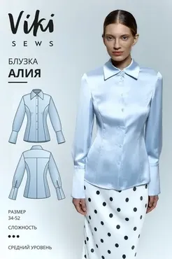 [Vikisews] Алия блузка. Размер 34-52. Рост 162-168 (Виктория Ракуса)