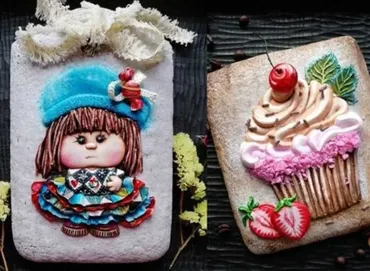 МК по росписи пряников - Пироженки (Евгения Локтева)