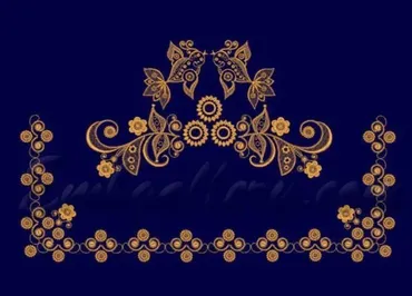 [Машинная вышивка] Дизайн для свадебного рушника «Жаворонки» (Embgallery)