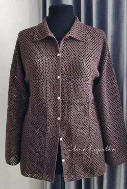 [Кnits.elena.l] Рубашка Каролина (Елена Лапотько)