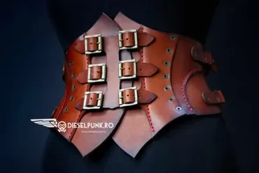 Кожаный корсет в стиле «Steampunk» (DieselpunkRo)
