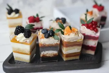 Бисквитные Трайфлы, первая часть (nezabudka_cake)