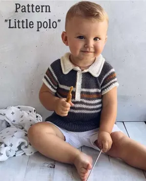 [Вязание] Little polo / детское поло (Ксения Маликова)