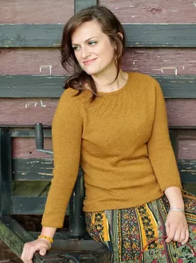 Свитер The Turmok: A Swirl Yoke Sweater  (Norah Gaughan)