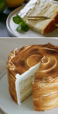 Лимонный торт с меренгой (Ольга Евграфова)