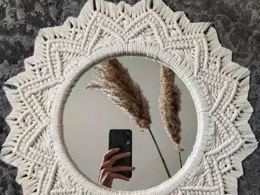 [cosy_macrame] Зеркало макраме (Надя Макраме)