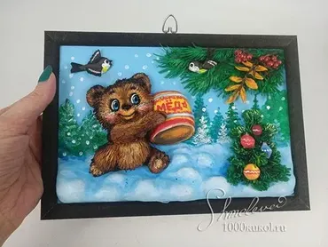 Новогодний медвежонок  (Татьяна Шмелёва)