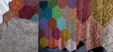 [Вяжи.ру] Плед спицами Starflower (Tin Can Knits)