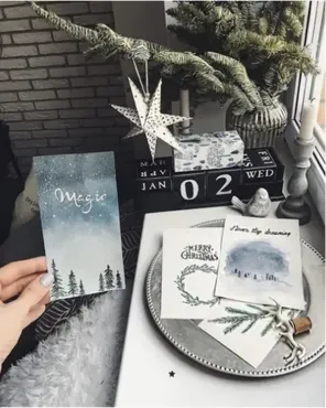 Новогодняя открытка (Диана Лакшман)