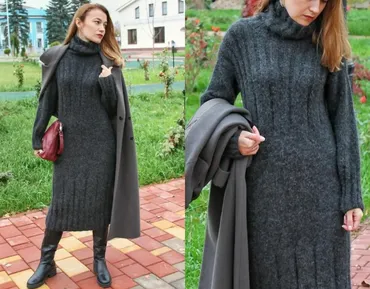 Платье Comfort twist dress (knitting_ok)