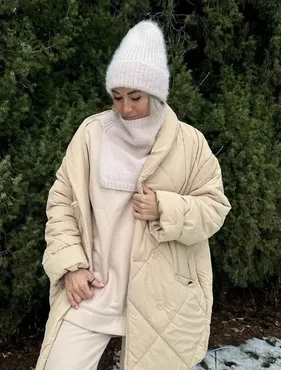 [nataknitwear] Шапка+ манишка Winter_set_nk (Наталья Курникова)