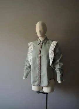 [Your Tailor] Рубашка с рюшами. Размер S (42) (Кристина Николаева)