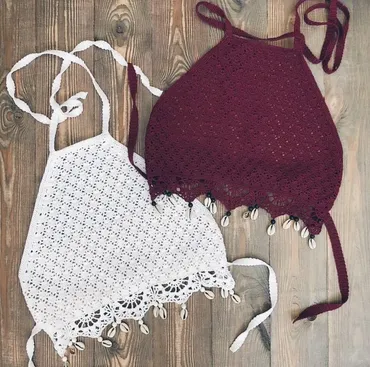 [mary.knitting] Вязаный топ РЕТРО (Мария Семенова)