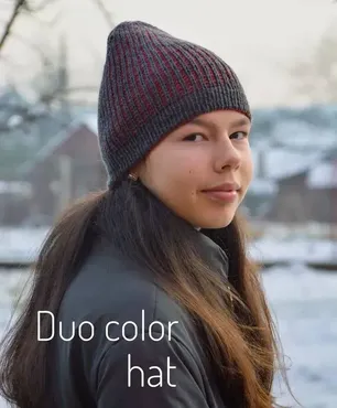 Шапка Duo color hat (Людмила Бабинцева)