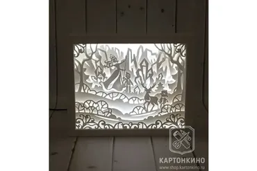 [Картонкино] Лайтбокс из бумаги «Снежная королева»  (Екатерина Михеева)