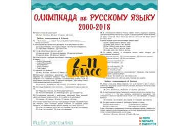 [Школа Будущих Лицеистов] Архив олимпиадных заданий по русскому языку. Русский медвежонок