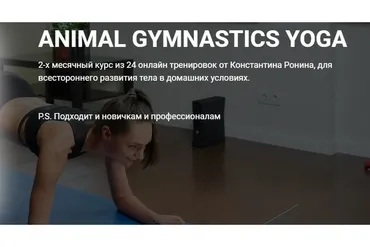 Animal gymnastics yoga (Константин Ронин)