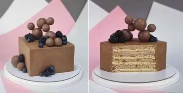 [Make cake] Шоколадно-миндальный торт с хрустяшкой внутри (Анастасия Лазарева)