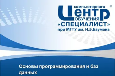 [Специалист] Основы программирования и баз данных, 2020  (Мария Баранова)