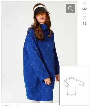 [burdastyle] Платье в спортивном стиле №103 - выкройка из Burda 12/2019. Размеры 36 - 44