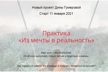 Практика. Из мечты в реальность (Дина Гумерова)