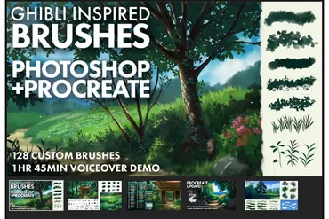 [Artstation] Вдохновляющие кисти для Photoshop и Procreate (Madeleine Bellwoar)