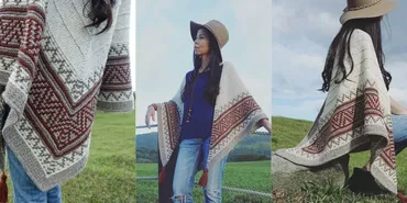 [Вяжи.ру] Шаль ленивым жаккардом Boho Style Mosaic (Irene Lin)