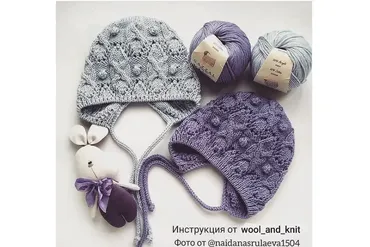 [blossom_knit] Чепчик Donna (Саида Усманбекова)