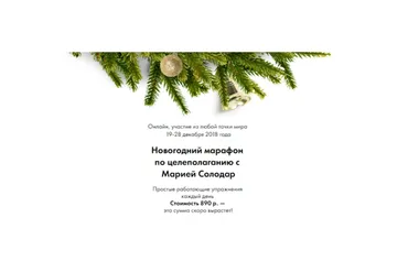 Новогодний марафон по целеполаганию 2018 (Мария Солодар)