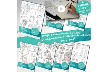Sketchbook bundle - Сборник скетчбуков (Mitch Leeuwe)