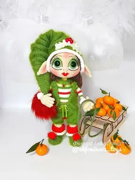 Кукла Новогодний эльф (Екатерина Фомина)