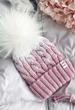 [avgustina_knit] Шапка Snow с подкладом (Юлия Гнатовская)