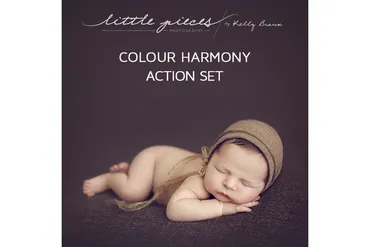 Набор экшенов для Newborn-фотографии Little Pieces – Colour Harmony Actions (Kelly Brown)