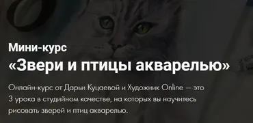 [Художник Online] Звери и птицы акварелью (Дарья Куцаева)